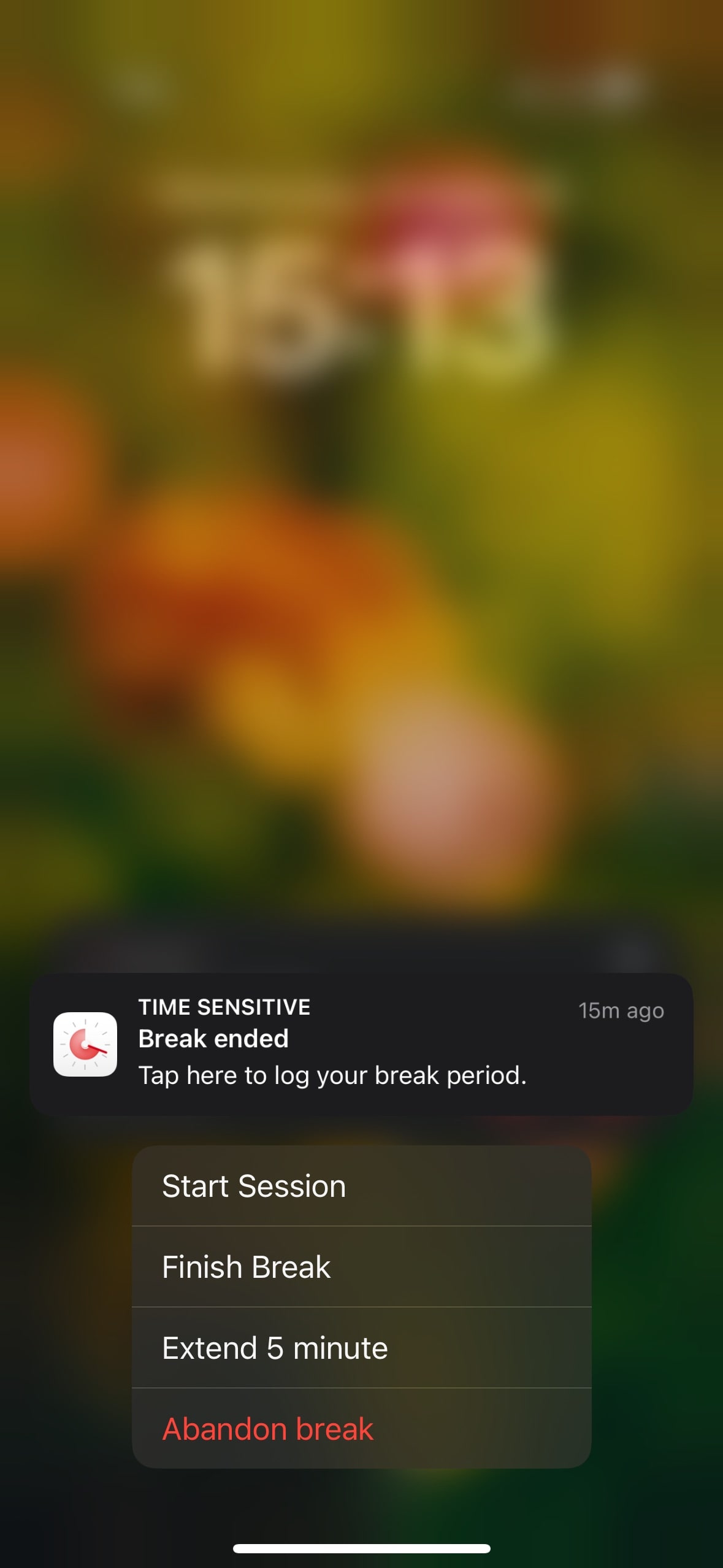 Session Push Notification