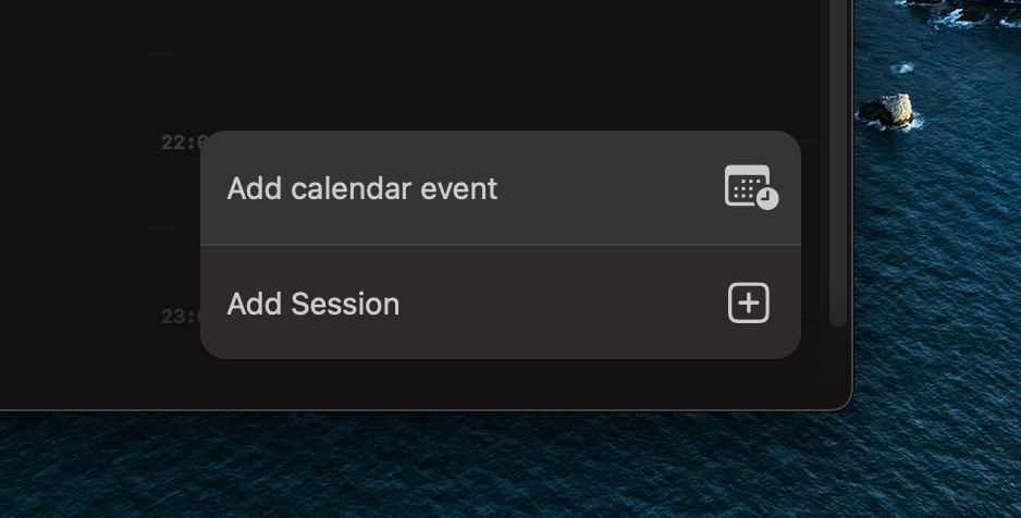 Add event from Session